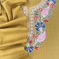 Yellow Winters Pure Merino Wool Suit Fabric With Phool Aari Embroidery