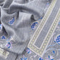 Grey Pure Merino wool with Beautiful Aari embroidery