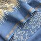 Blue Pure Maheshwari Silk Suit Fabric With Bandhani Dupatta