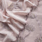 Pastel Pink Mul Cotton Suit With Lotus Appliqué Work