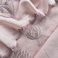 Pastel Pink Mul Cotton Suit With Lotus Appliqué Work