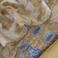 Mustard Handloom Tissue Silk Suit Fabric With Shikagarh Handwork