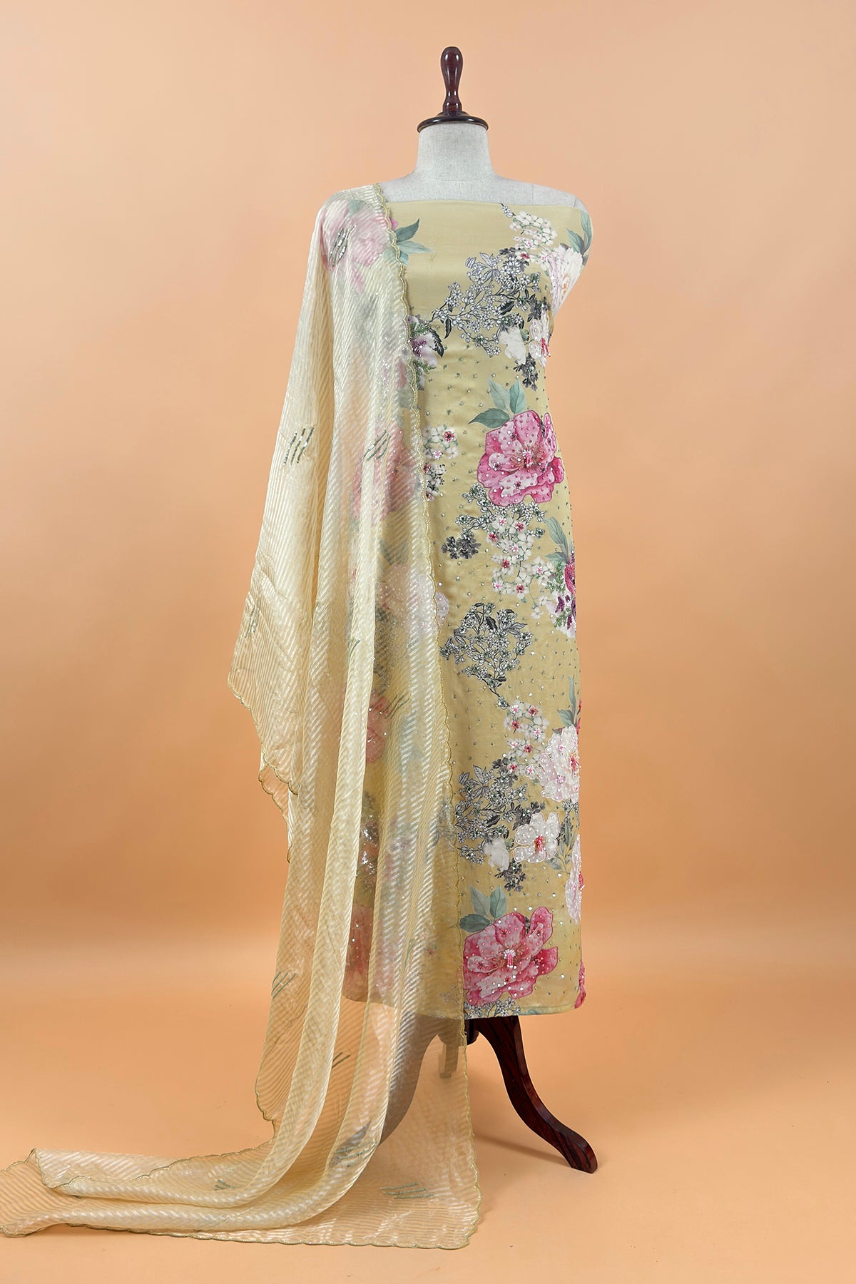 Indian ethnic wear satin silk suits for women

