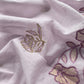 Pastel Purple Mul Cotton Suit With Lotus Appliqué Work