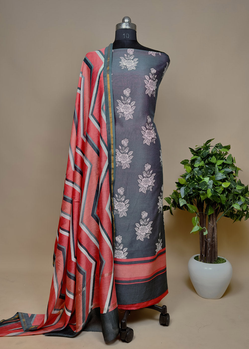 Rajasthani Hand Block Print Maheshwari Silk Unstitched Dress Material With  Silk Dupatta/ Indian Silk Salwar Suit/wedding Outfit/ethnic Wear - Etsy