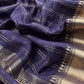 Blue Banarasi Chanderi Suit With Dupatta