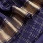 Blue Banarasi Chanderi Suit With Dupatta