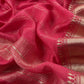 Pink Banarasi Chanderi Suit With Dupatta