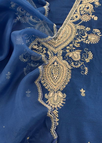 Shop indian wear dupion silk suit for bridal trousseau

