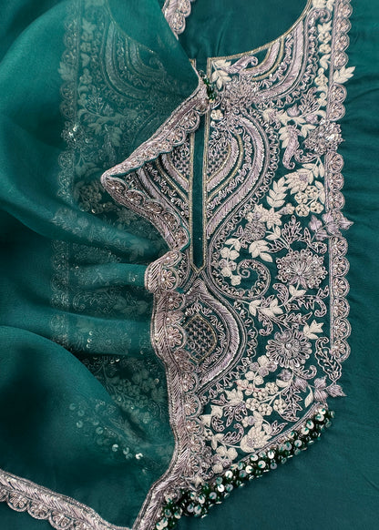 Premium quality raw silk suit for women

