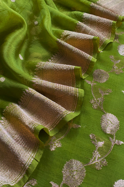 buy kora silk suit with banarasi weaving

