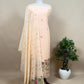 Pastel Pink Floral Jamdani Weaved Unstitched Suit In Linen Chanderi