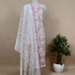 Light Pink Cotton Suit With Kota Embroidered Dupatta