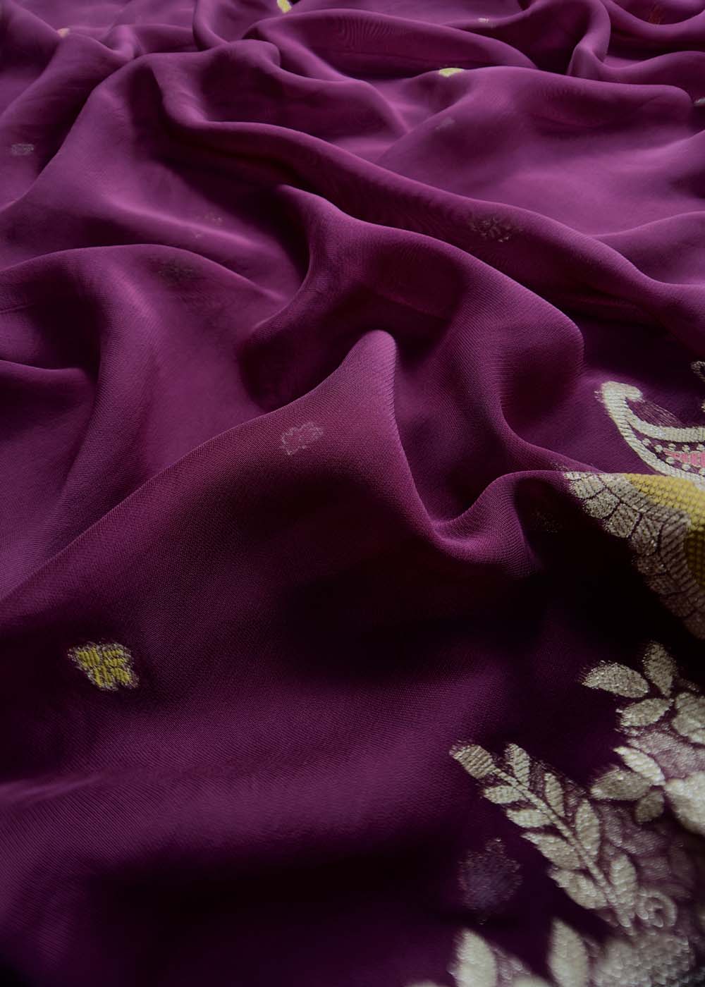 Upada Silk Suit With Meenakari Work