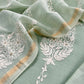 Mint Green Pure Mul Cotton Suit Beautiful Floral Embroidery