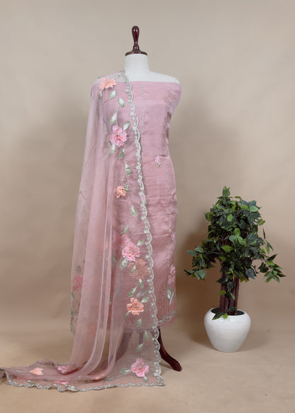 wedding wear organza suit set

