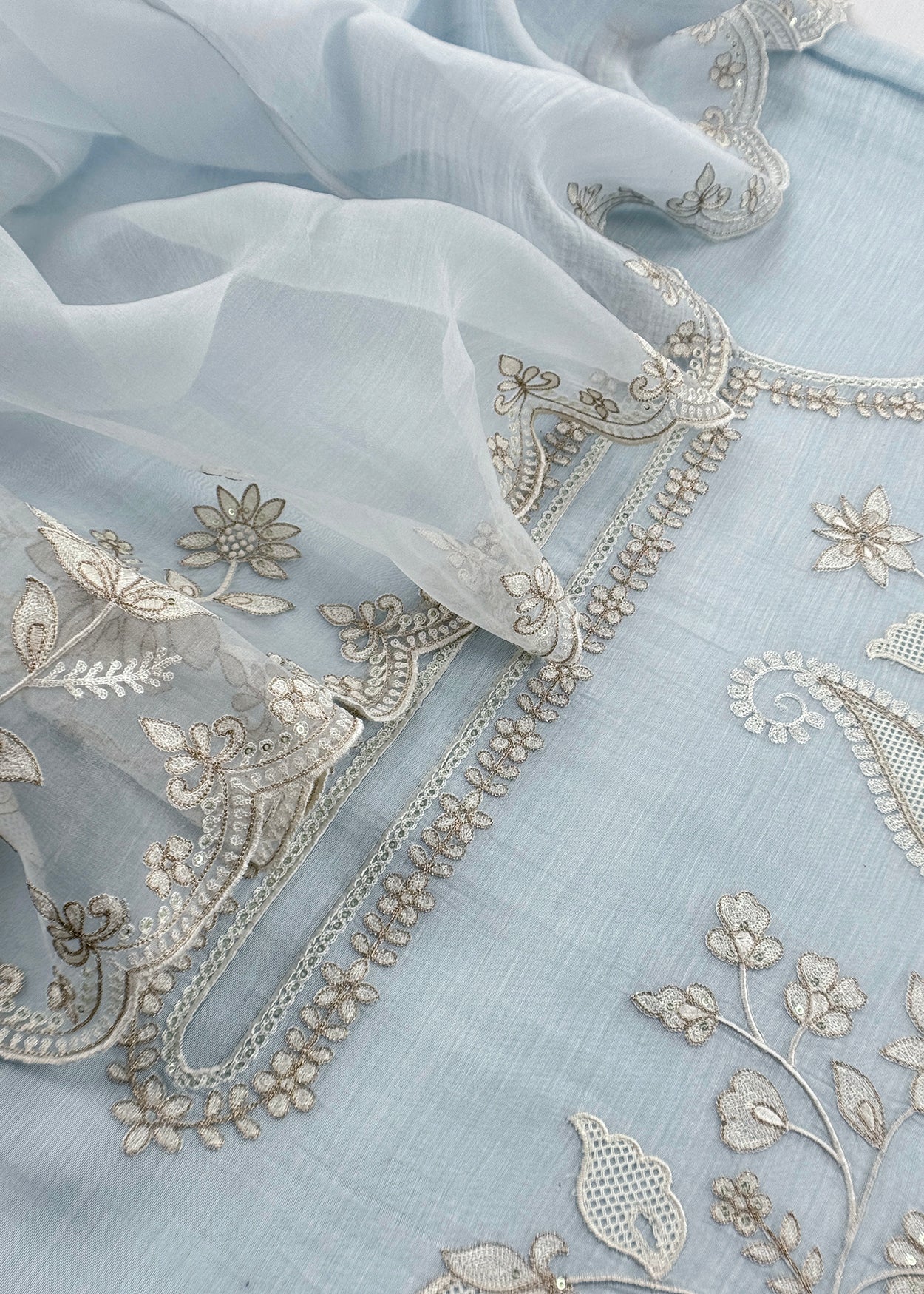 Pure handloom mulmul suit set at the best price

