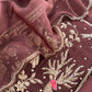 Pure mulmul suit set with handwork

