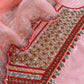 Luxe Baby Pink Dupion Silk Kurta and Kora Silk Dupatta With Handwork