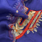 Luxe Royal Blue Dupion Silk Kurta and Kora Silk Dupatta With Handwork