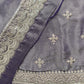 Purple Pure Unstitched Tissue Suit with Dupatta