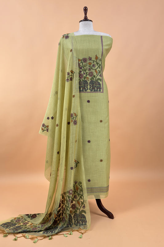 jamdani weaved suit for gifting mom

