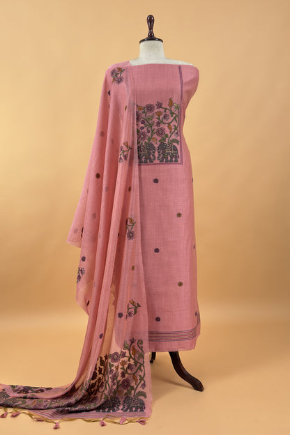 jamdani weaved suit for gifting mom

