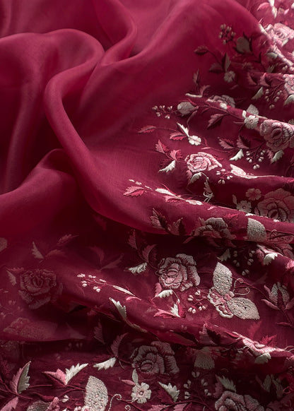 Premium quality kora silk unstitched suit with dupatta

