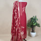 Red Premium Kani Silk Suit With Kani Zari Weaving