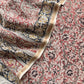 Chanderi handloom suit fabric in ajrakh print

