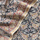 Chanderi handloom suit fabric in ajrakh print

