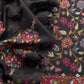 Black Linen Chanderi Suit With Jamdani Weaving