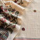 Chanderi suit fabric with jamdani weaving

