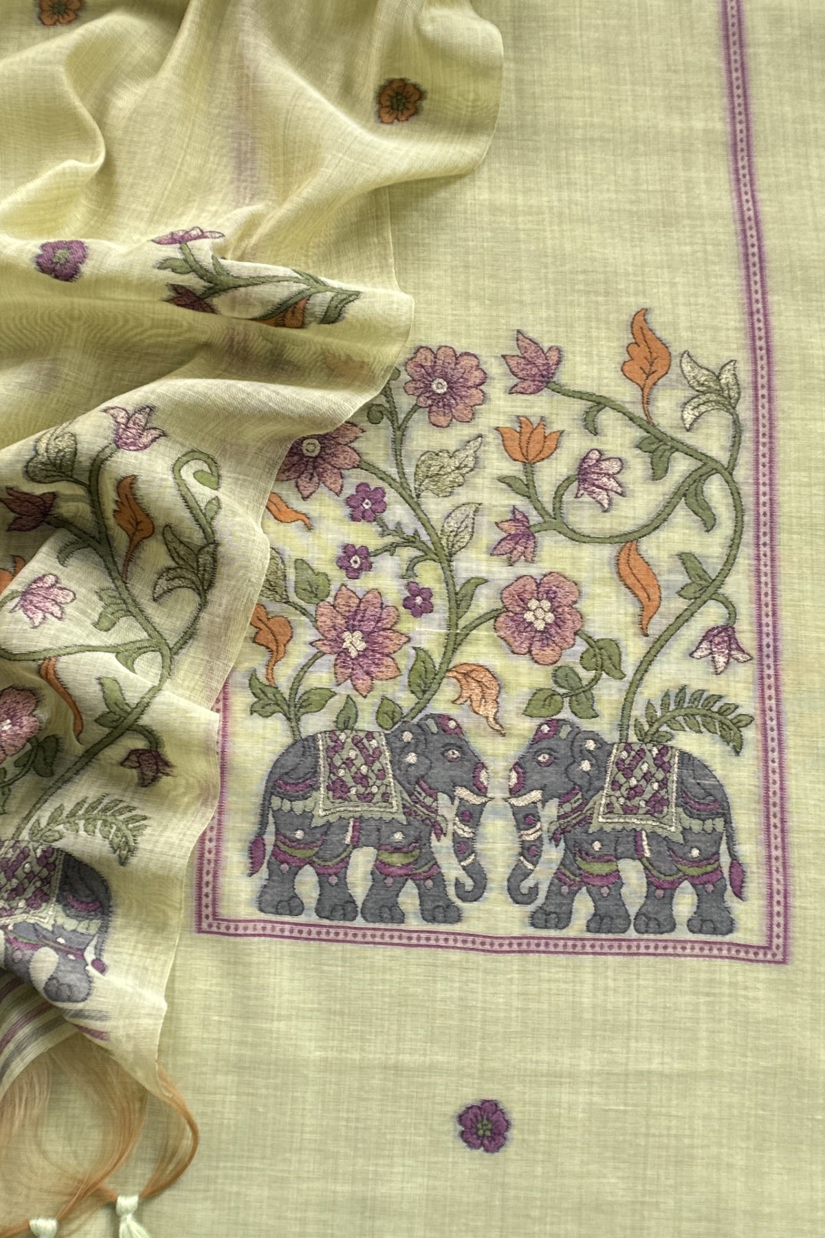 Comfort wear jamdani suit at the best price

