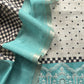 Turquoise Blue Embroidered Tussar Suit With Digital Print