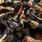 Black Pure Maheshwari Unstitched Suits With Kalamkari Dupatta