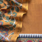 Yellow Pure Maheshwari Unstitched Suits With Kalamkari Dupatta