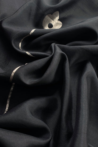 Festive wear silk unstitched suit with kadwa weaving

