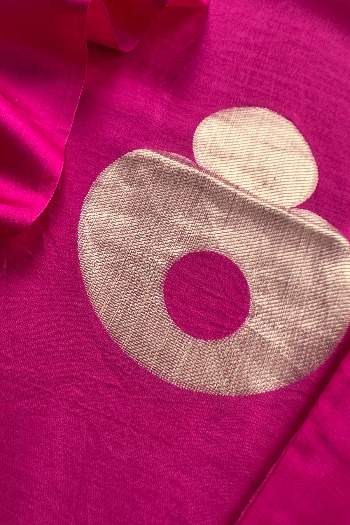Pink Handloom Silk Suit With Kadwa Weaving
