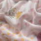 Baby Pink Embroidered Unstitched Mulmul Suit With Scalloped Border.