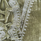 Light Green Pure Velvet Unstitched Suit In Dori Embroidery