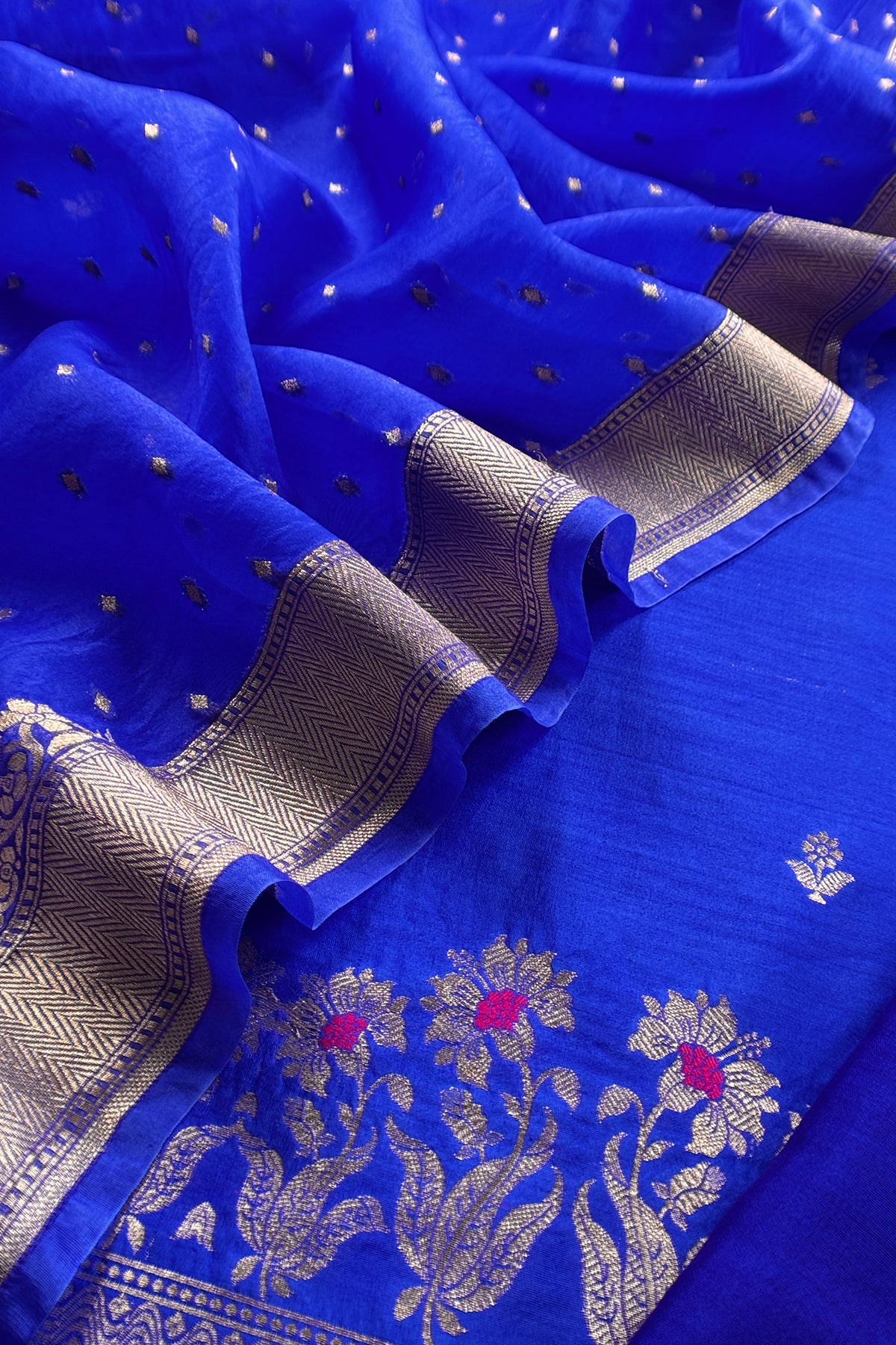 Banarasi silk suit for bridal trousseau

