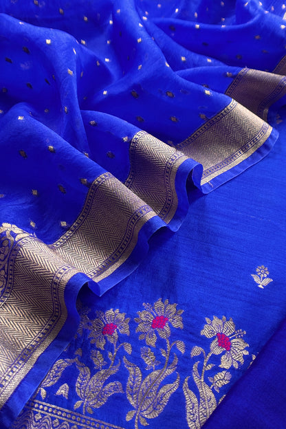 Banarasi silk suit for bridal trousseau

