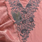 Luxury silk suit with dabka dori chidiya handwork

