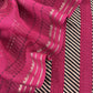 Pink Maheshwari Silk Suit Fabric With kantha Dupatta And Kantha Stitch Hand Embroidery