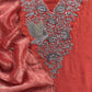 Luxury silk suit with dabka dori chidiya handwork

