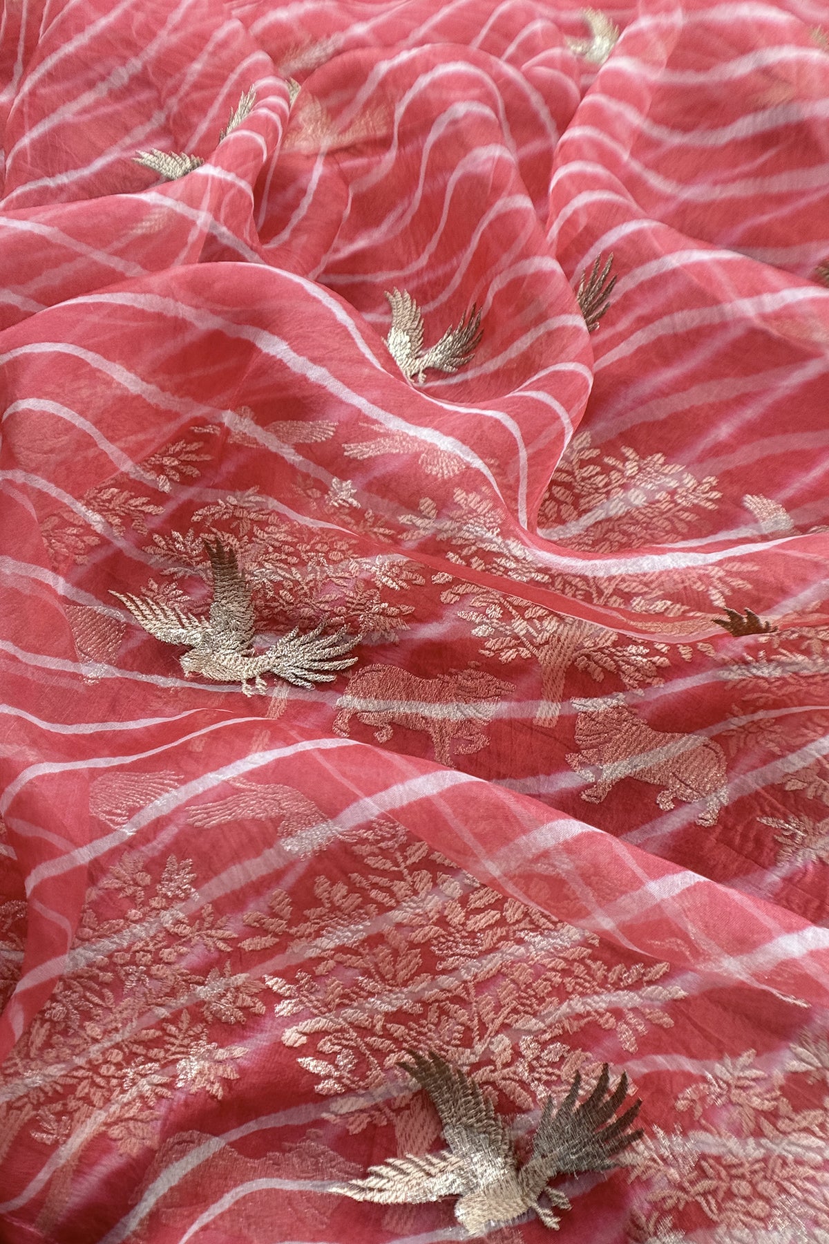 Buy party wear lehariya silk suit for women

