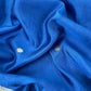 Royal Blue Designer Handloom Silk Unstitched Suit With Dupatta