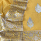 Mango Yellow Pure Varanasi Silk  With Sona Rupa Zari Weaving