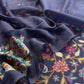 Chanderi suit fabric with jamdani weaving

